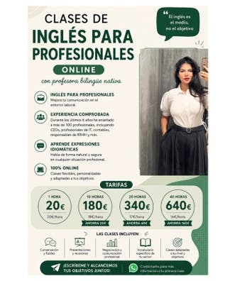 Clases de ingles profesional online