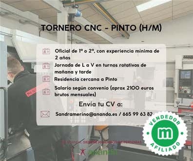 TORNERO CNC - PINTO (H/M)