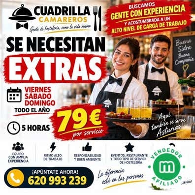 EXTRA CAMARERO