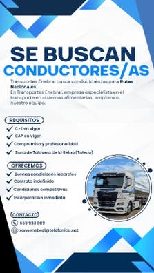 EMPRESA DE TRANSPORTE BUSCA CONDUCTORES