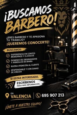 Busco barbero.