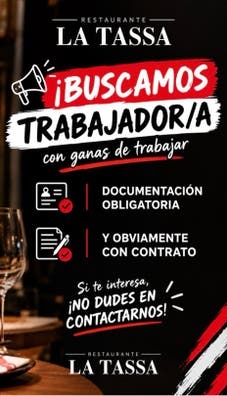 BUSCO TRABAJADORES/AS