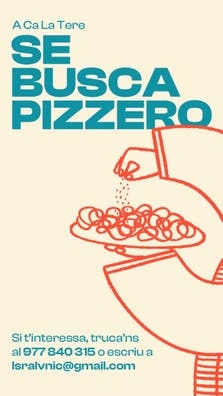 Se busca pizzero !!