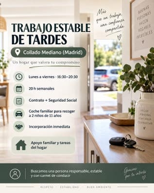 DOMESTICA CON CARNET/TARDES/C.MEDIANO