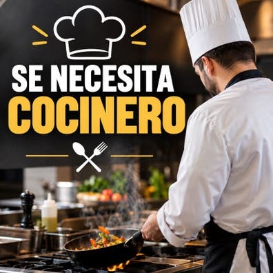 Se necesita cocinera/o