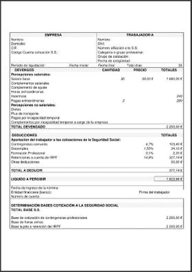 Se hacen documentos nóminas contratos