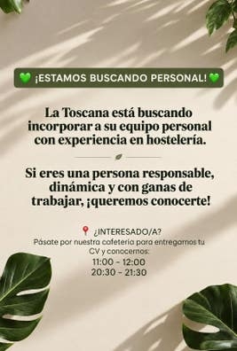 Buscamos personal