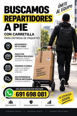 Buscamos repartidores andarines