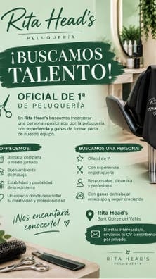Oficial 1ª peluqueria barberia