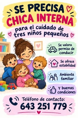 se busca chica