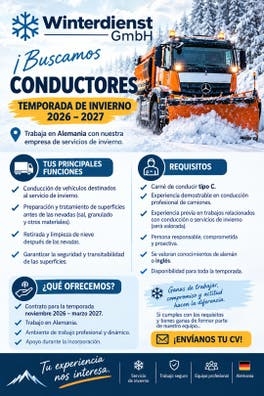 ❄️ ¡Trabaja en Alemania este invierno!
