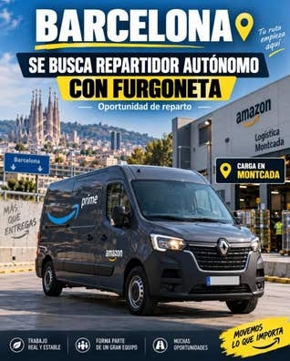 REPARTIDOR AUTONOMO EN FURGONETA BCN