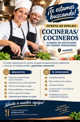 COCINERAS/COCINEROS