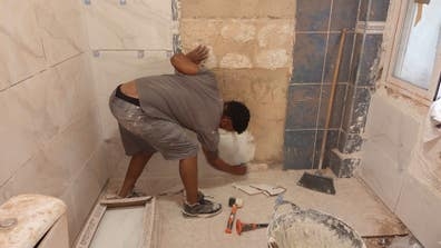 ago trabajo de construcción impermeable