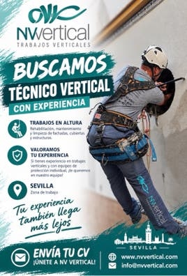 Buscamos Tecnico de Trabajos Verticales