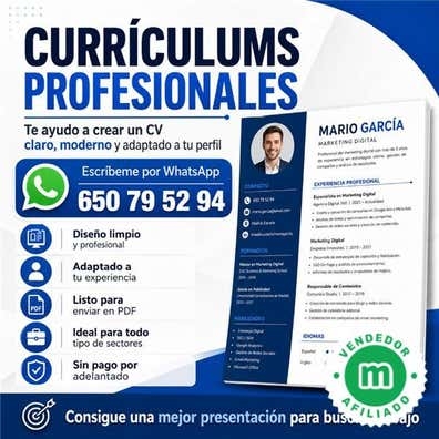 CREAMOS CURRICULUM COCINEROS CAMAREROS
