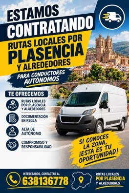 CONDUCTORES AUTONOMOS EN PLASENCIA