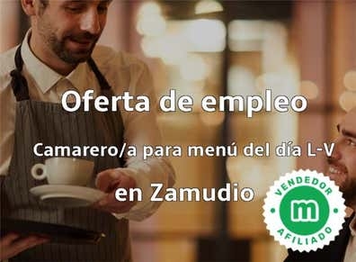 CAMARERO/A EN ZUMADIO
