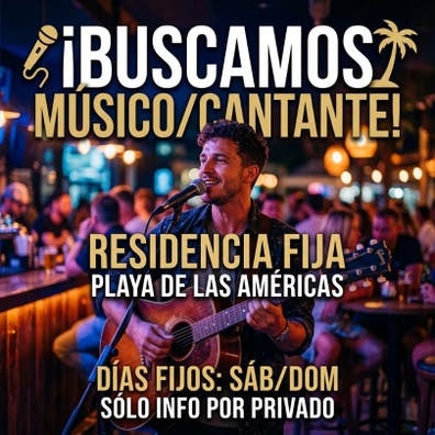 Se busca cantante o musico Las Americas