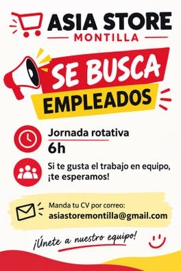 BUSCAMOS DEPENDIENTES EN MONTILLA