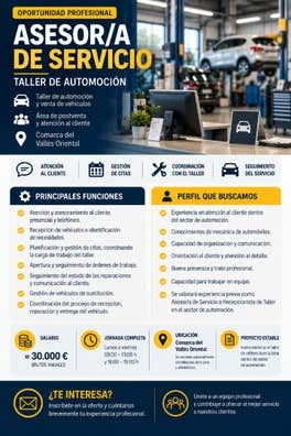 Asesor/a de Servicio | Taller Automoción