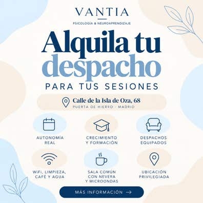 ALQUILER DESPACHOS PARA PSICÓLOGOS