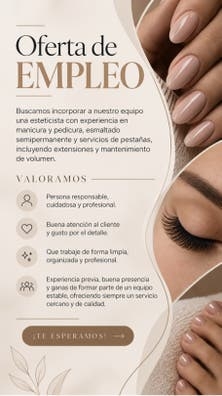 Manicurista y esteticien