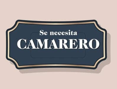 se busca camarero - vicálvaro