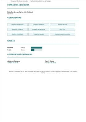 BUSCO EMPLEO CAMARERA
