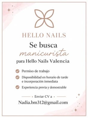 Se busca manicurista
