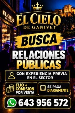 SE BUSCAN RRPP CON EXPERIENCIA
