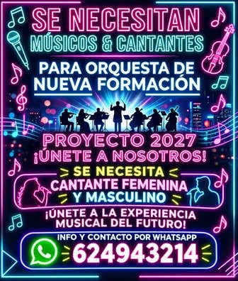 BUSCAMOS CANTANTES Y MUSICOS