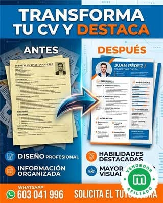 necesitas un curriculum?