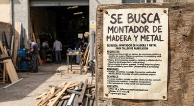 Busco montador con experiencia en madera