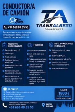 CONDUCTOR CON CARNET C Y CAP