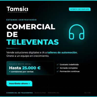 Buscamos un comercial de televentas