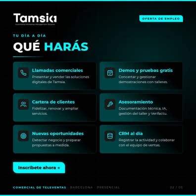 Buscamos un comercial de televentas