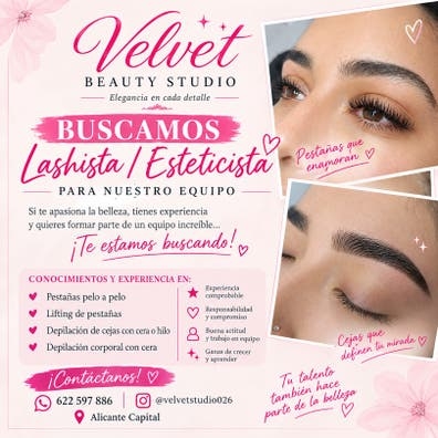 Se busca lashista/esteticista