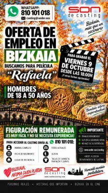 BUSCAMOS EXTRAS PARA PELÍCULA EN BILBAO