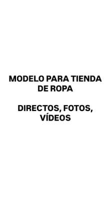 MODELO PARA TIENDA DE ROPA