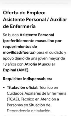 asistente personal con titulación