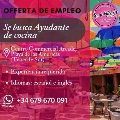 ayudante cocina