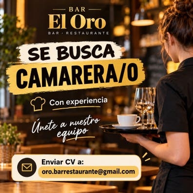 Puesto de camarero/a