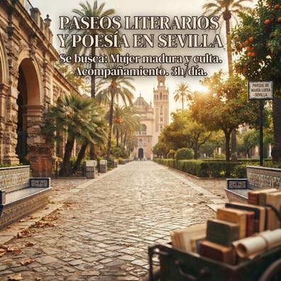 Paseos literarios y tertulia en Sevilla
