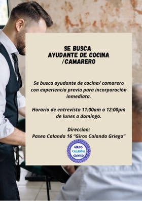 AYUDANTE DE COCINA