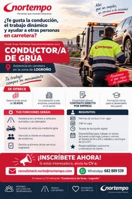 Conductor/a Grúa asistencia en carretera