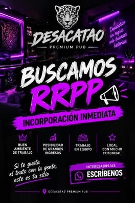 Se busca rrpp
