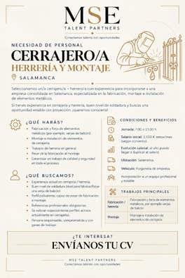 CERRAJERO/A  SALAMANCA