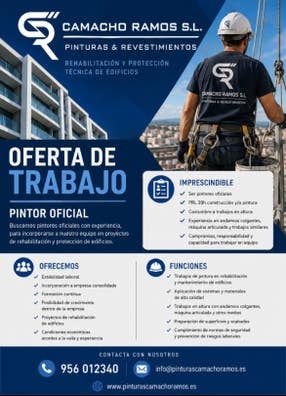buscamos PINTOR oficial