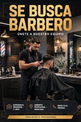 Buscamos barberos profesionales
